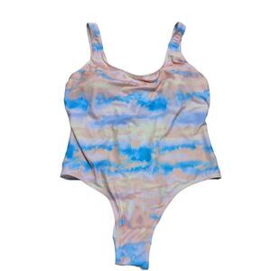 Forever 21 Women's Plus Size 3X One Piece Pastel Watercolor Swimsuit NWT